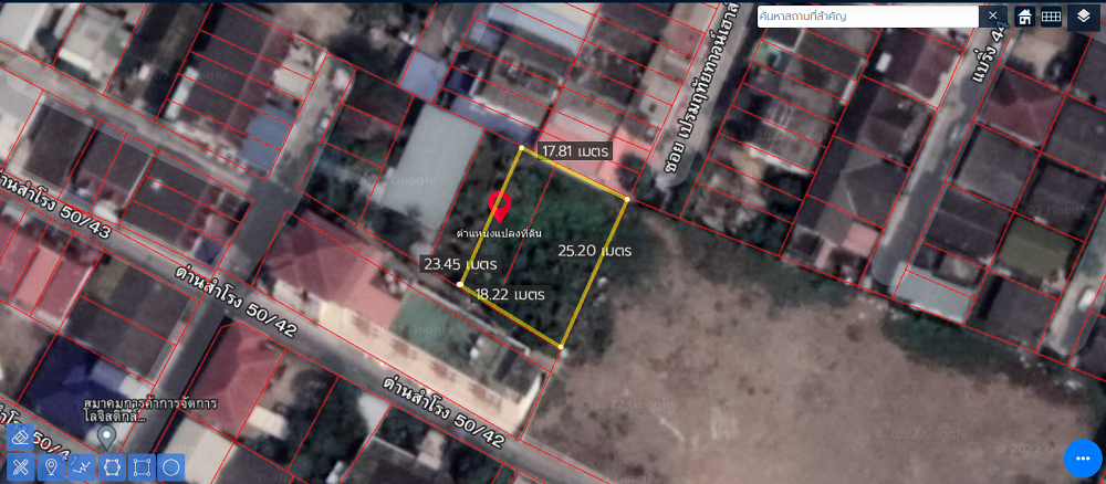 ที่ดิน สุขุมวิท 113 ซ.วัดด่านสำโรง แบริ่ง ลาซาล สมุทรปรากา ใกล้ BTS แบริ่ง