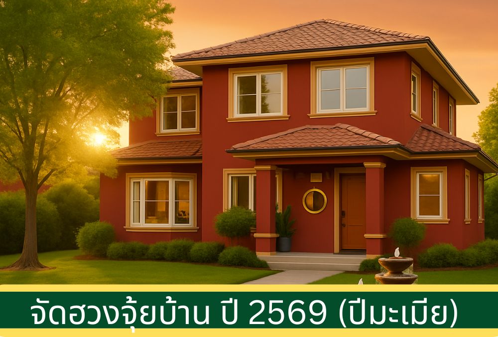 จัดฮวงจุ้ยบ้าน ปี 2026 หรือ 2569 (ปีมะเมีย): อยู่ดี มีโชค ขายง่ายแบบไม่ต้องทุบ ไม่ต้องรื้อ