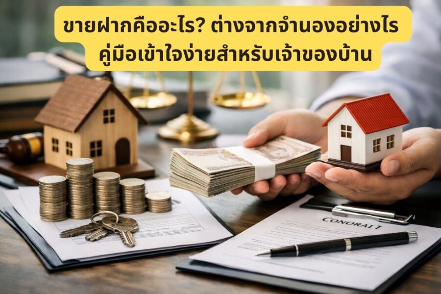 ขายฝากคืออะไร? ต่างจากจำนองอย่างไร | คู่มือเข้าใจง่ายสำหรับเจ้าของบ้าน